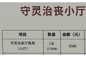 石桥铺殡仪馆小厅租用多少钱